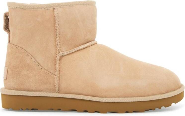 Ugg Klassieke Mini II Enkellaarzen Beige Dames