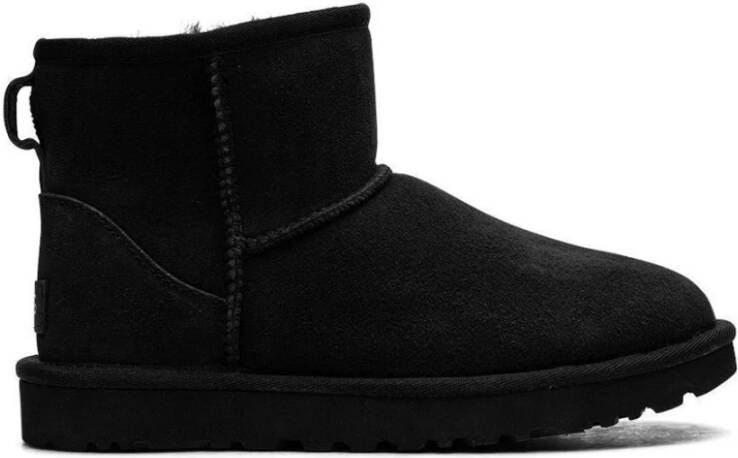 Ugg Klassieke Mini II Zwarte Schapenvacht Laars Black Dames