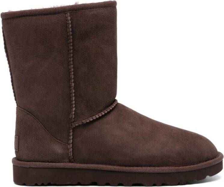 Ugg Koffiebruine Classic Short II Suède Laarzen Brown Dames