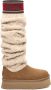 Ugg Kabelgebreide Over-de-Knie Laarzen Beige Dames - Thumbnail 7