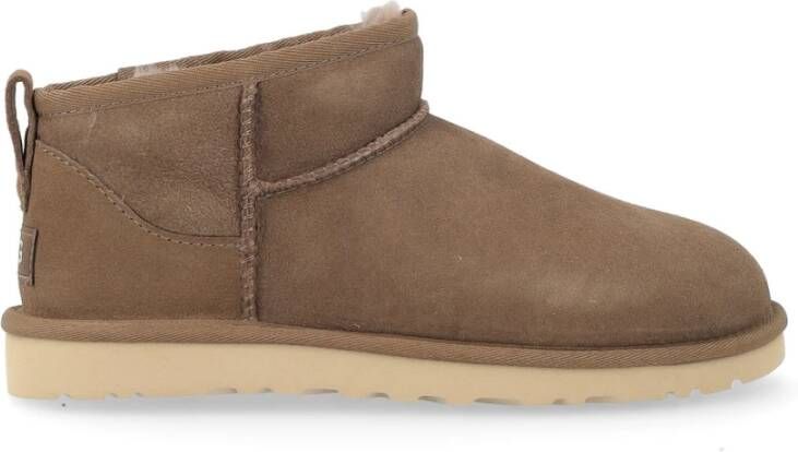 Ugg Klassieke Ultra Mini Bruine Suède Laars Brown Heren