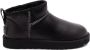 UGG Vachtlaarzen Dames Classic Ultra Mini Leather Regenerate Maat: 37 Materiaal: Leer Kleur: Zwart - Thumbnail 1