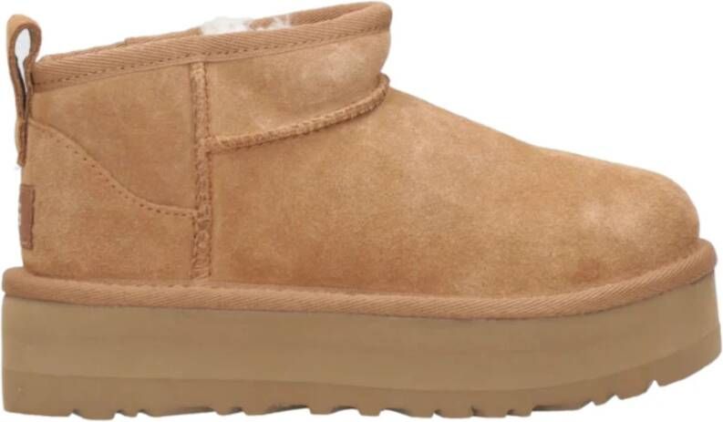 Ugg Klassieke Ultra Mini Platform Camel Schoenen Brown Dames