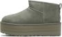 UGG Vachtlaarzen Dames W Classic Ultra Mini Platform Maat: 40 Materiaal: Suède Kleur: Groen - Thumbnail 5