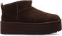 UGG Vachtlaarzen Dames W Classic Ultra Mini Platform Maat: 41 Materiaal: Suède Kleur: Bruin - Thumbnail 1