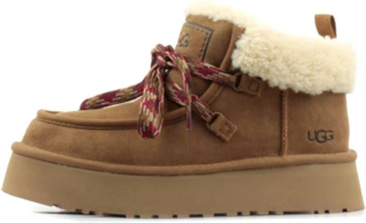 Ugg Funkarra Cabin Cuff Laarzen Cognac 1143954-Che Bruin Dames