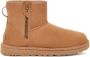 UGG Vachtlaarzen Dames Classic Mini Bailey Zip Maat: 40 Materiaal: Suède Kleur: Camel - Thumbnail 1