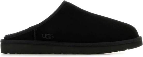 Ugg Klassieke Zwarte Suède Pantoffels Black Heren