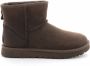 Ugg Classic Mini Leather laarzen voor Dames in Brown Leder - Thumbnail 1