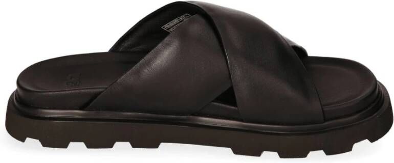 Ugg Zwart Capitelle crossband slippers zwart