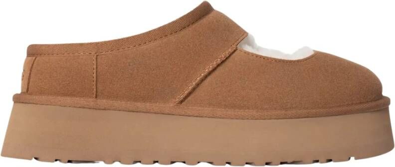 Ugg Comfortabele Mary Jane Schoenen met Plateauzool Brown Dames