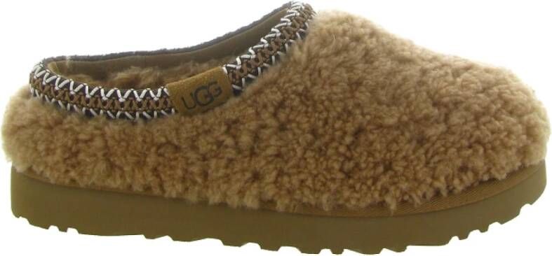 UGG Instappers Tas Maxi Curly Maat: 41 Materiaal: Textiel Kleur: Cognac