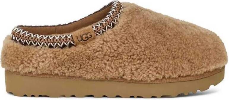 UGG Instappers Dames Tasman Maxi Curly Maat: 38 Materiaal: Textiel Kleur: Cognac