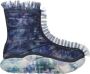 Ugg Mesh Overlay Ruffle Print Laarzen Blue Dames - Thumbnail 1