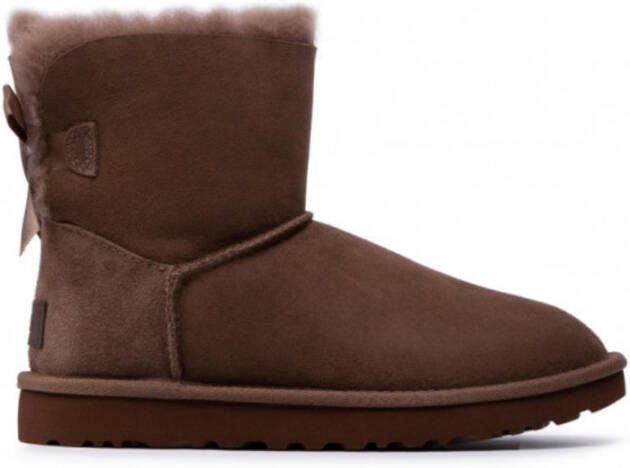 Ugg Mini Bailey Bow II Laarzen voor Dames in Hickory | Shearling