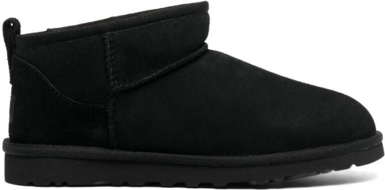 Ugg Mini Suède Laarzen Zwart Schapenvacht Black Heren