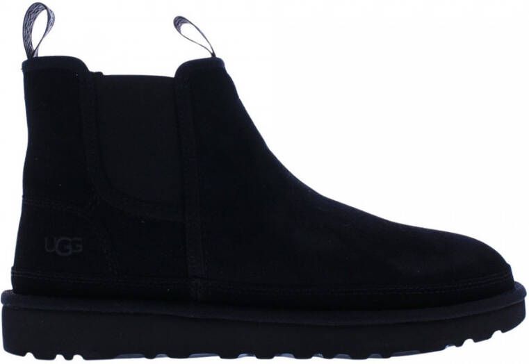 Grens Wens Vet Ugg Neumel Chelsea Classic Boot Heren Boots Black Suède - Schoenen.nl