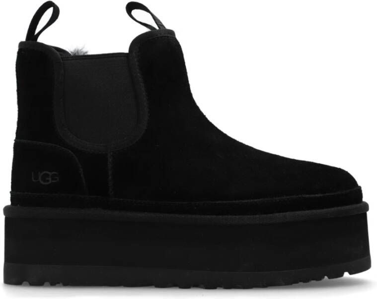 UGG Chelsea Boots Dames W Neumel Platform Chelsea Maat: 41 Materiaal: Suède Kleur: Zwart