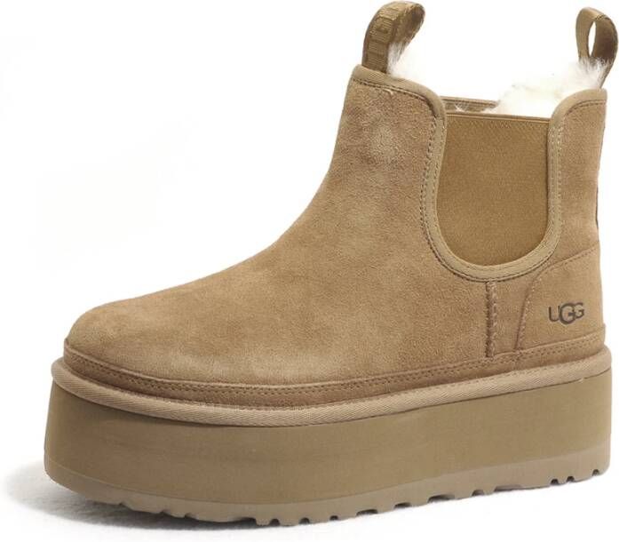 Ugg Platform Chelsea Laarzen Aw22 Beige Dames