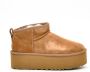 Ugg Platform Suède Laars in Hazelnoot Yellow Dames - Thumbnail 1