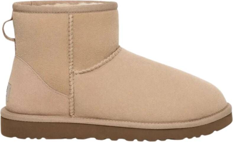 Ugg Platte sandalen met shearling voering Beige Dames