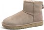 UGG Enkellaarsjes Dames Laarzen Damesschoenen Suède Classic Mini II Beige combi - Thumbnail 2