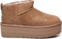 UGG's Bruin Tinten W Classic Ultra Mini Platform Vachtlaarzen Warme Laarzen Dames Cognac - Thumbnail 2