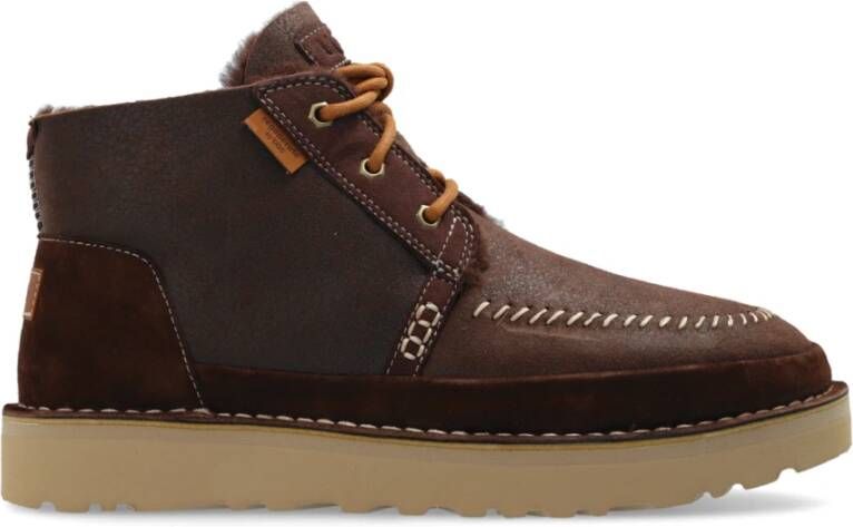 UGG Veterschoenen Heren Neumel Crafted Regenerate Maat: 42 Materiaal: Suède Kleur: Bruin