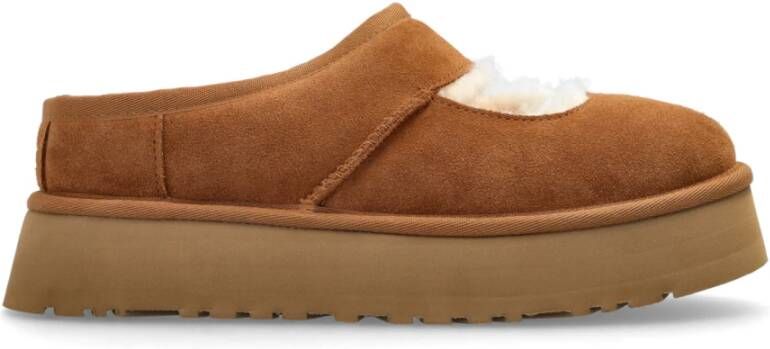 UGG Instappers Dames W Bea Mary Jane Maat: 38 Materiaal: Suède Kleur: Cognac