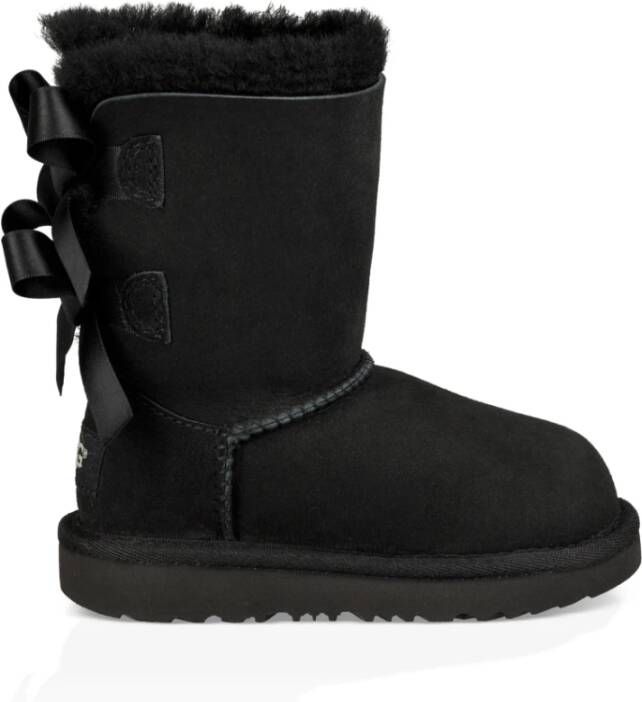 Ugg Short Bailey Bow II laarzen voor Grote Kinderen in Black Shearling