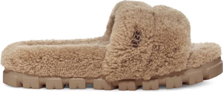 Ugg Cozetta krullende pantoffel voor Dames in Brown