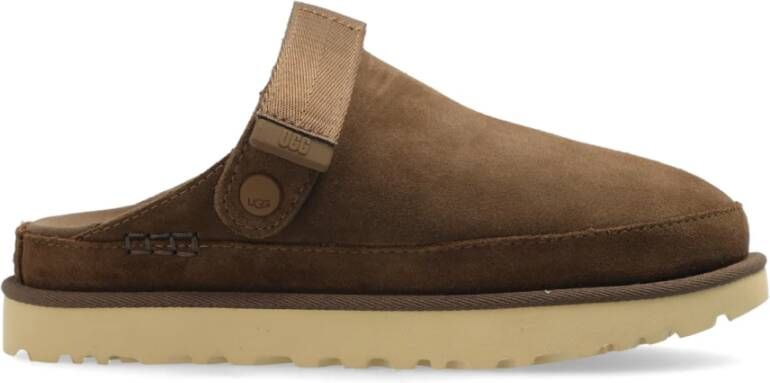 UGG Instappers Dames Goldenstar Clog Maat: 42 Materiaal: Suède Kleur: Taupe