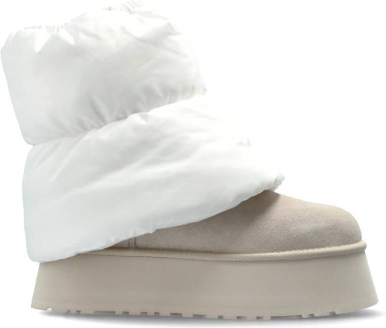 Ugg Sneeuwlaarzen Classic Mini Dipper Puffer Beige Dames