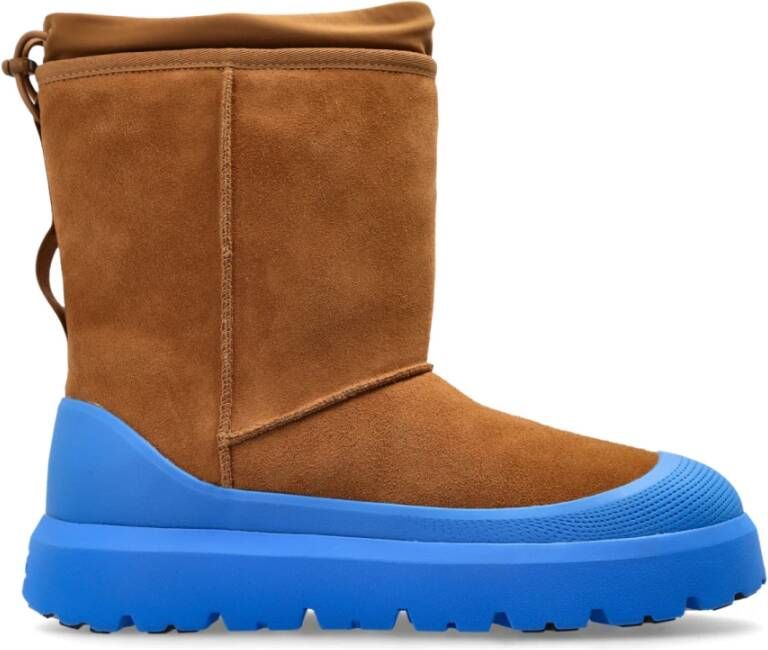 UGG Snowboots Heren Classic Short Weath Hybrid Maat: 42 Materiaal: Suède Kleur: Cognac