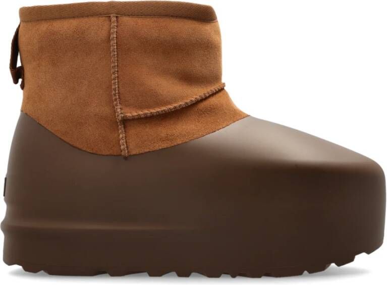 Ugg Sneeuwlaarzen W Classic Mini Pumped Gevormd Brown Dames