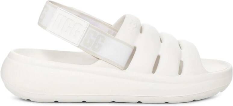 Ugg Sport Yeah Slide voor Dames in Bright White