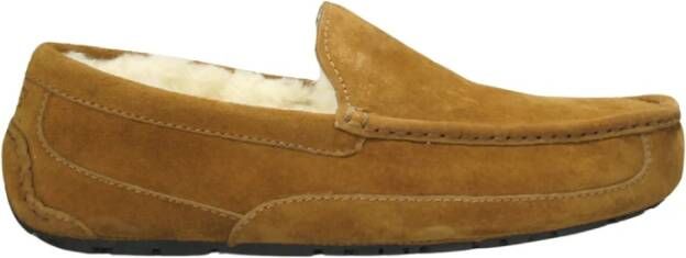 Ugg Shearling Gevoerde Loafers Kastanje Suède Brown Heren - Foto 2