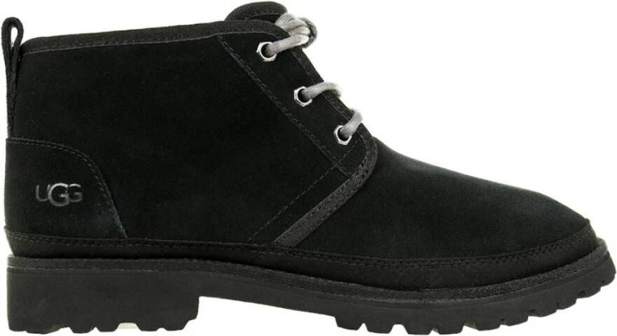 Ugg Stijlvolle Heren Leren Winterlaarzen Black Heren