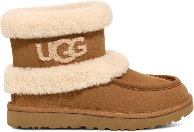 Ugg Ultra Mini Fluff Laarzen Cognac 1145410 Brown Dames