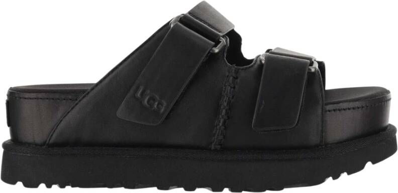 Ugg Slippers met plateauzool en klittenbandsluiting model 'GOLDENSTAR'