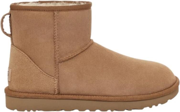 Ugg Klassieke Mini Regenerate Leren Laarzen voor Dames Brown Dames