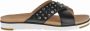 Ugg Studded Bling Leren Sandalen Black Dames - Thumbnail 1