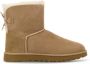 Ugg Suède Bow Enkellaarzen Beige Dames - Thumbnail 1