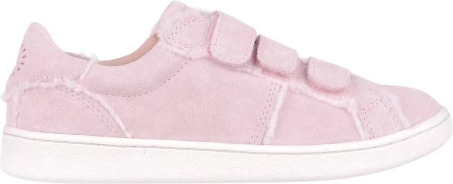 Ugg Suede sneakers geïnspireerd door de jaren 90 met pluizige naden Pink Dames