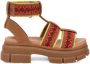 Ugg Suede Strap Sandals Brown Dames - Thumbnail 1