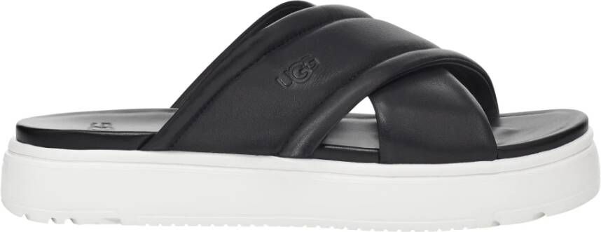 Ugg Dames Zayne Crossband Slippers Zwart