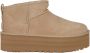 UGG CLASSIC ULTRA MINI PLATFORM W Volwassenen Gevoerde laarzenSnowbootsDames laarzen Wit beige - Thumbnail 15