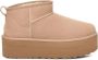 UGG Vachtlaarzen Dames W Classic Ultra Mini Platform Maat: 42 Materiaal: Suède Kleur: Beige - Thumbnail 1