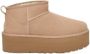 UGG CLASSIC ULTRA MINI PLATFORM W Volwassenen Gevoerde laarzenSnowbootsDames laarzen Wit beige - Thumbnail 2