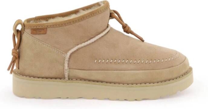 Ugg Ultra Mini Regenerate Boots Beige Dames